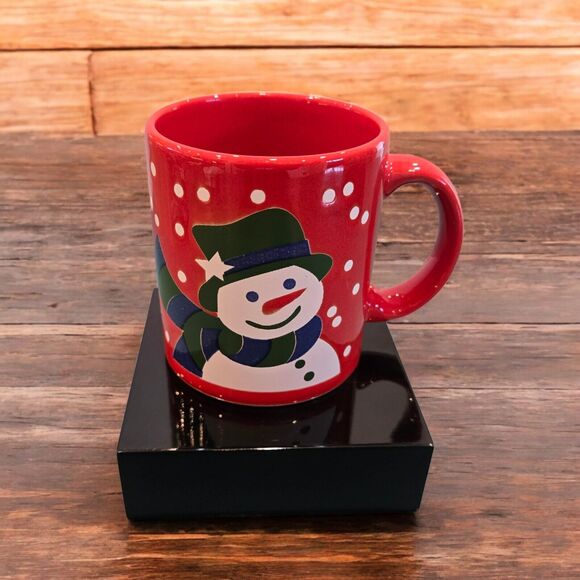 Rare Ornamental Tree Gold Star Waechtersbach Spain GRN Mug & Holiday Red Snowman - Picture 5 of 10
